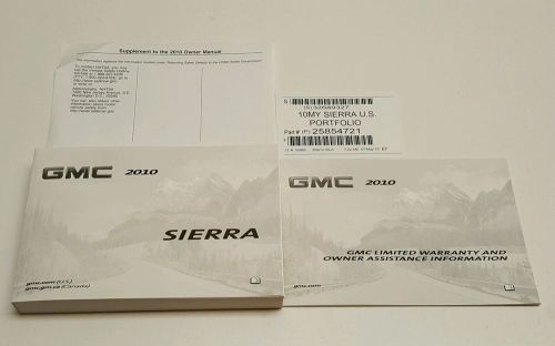 2010 gmc sierra owners manual 1500 2500 3500 gas denali slt slt wt z-714x4 2wd