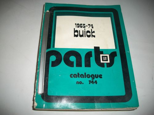 Original 1965-1974 buick master parts catalog  riviera wildcat lesabre electra