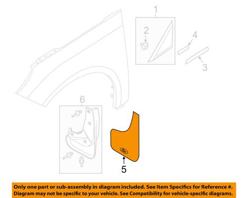 Ford oem 13-15 fusion-mud flap f6az16a550aa