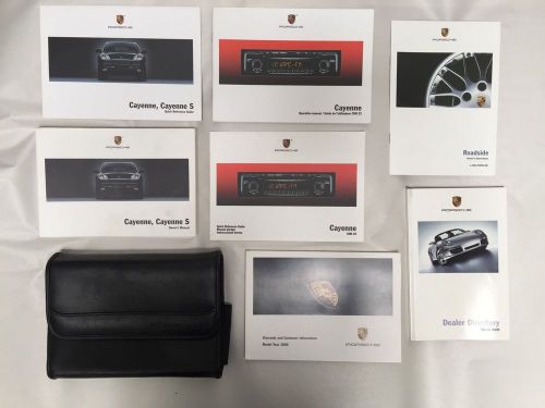 2006 porsche cayenne &amp; cayenne s owners manual with leather case