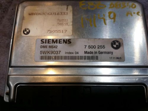 Bmw bmw 528i engine brain box electronic control module; sdn 99 00