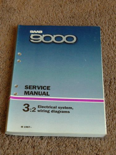 1987 saab 9000 wiring diagrams electrical service repair shop manual oem turbo