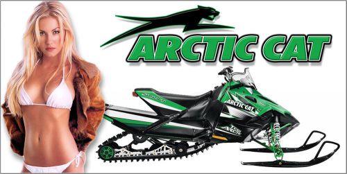 Arctic cat snowmobile racing snocross garage banner - snow chic #6