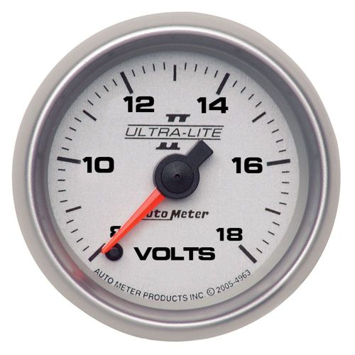 Auto meter 4991 ultra-lite ii; electric voltmeter gauge