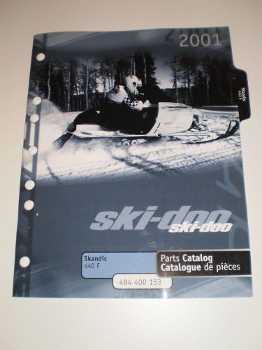 Skidoo  parts catalog  manual 2001  skandic 440 f