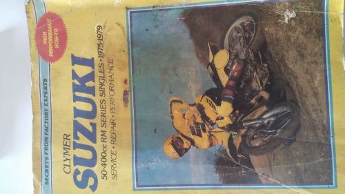 Suzuki 1975 - 1979  rm series 50cc to 400cc -- clymer repair manual