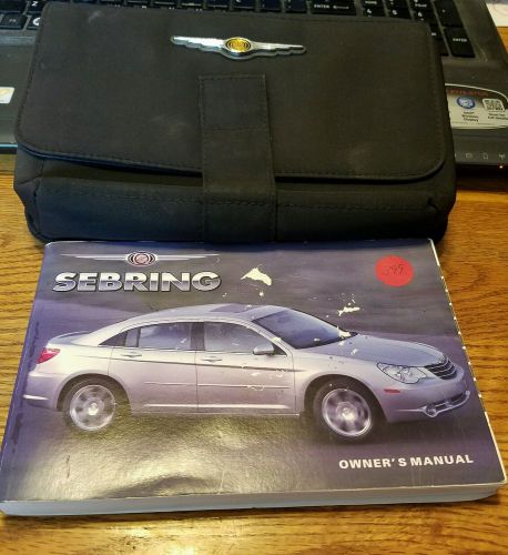 2007 chrysler sebring owners manual with case