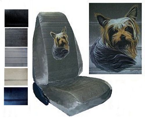 Velour seat covers car truck suv yorkshire terrier high back pp #y