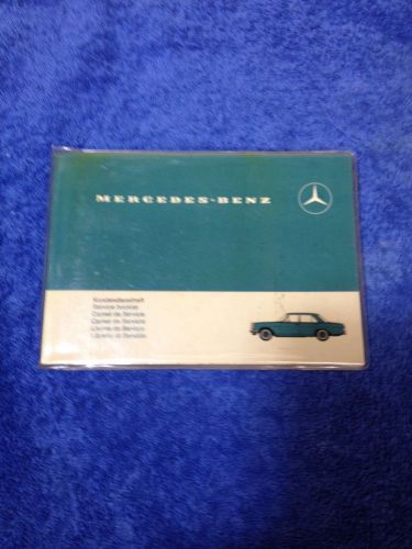 Mercedes 1970 220 d rare service record booklet official factory issue