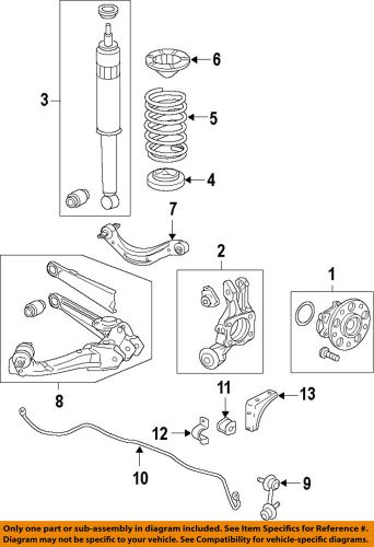 Honda oem 2015 civic rear suspension-shock absorber 52610tr0a24