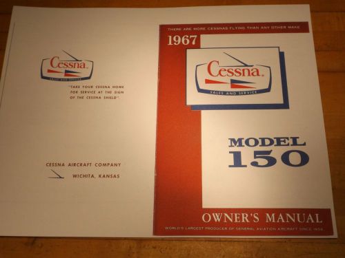 1967 cessna 150g owners manual       copy of 1985 edition