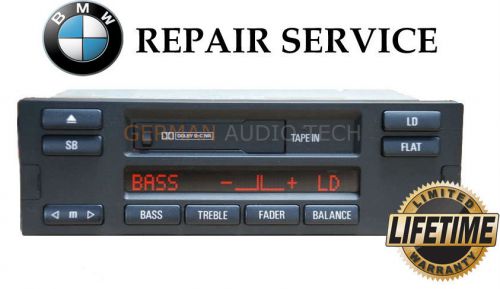 Bmw alpine c23 mid us radio stereo cassette e38 740i 750il - repair service fix