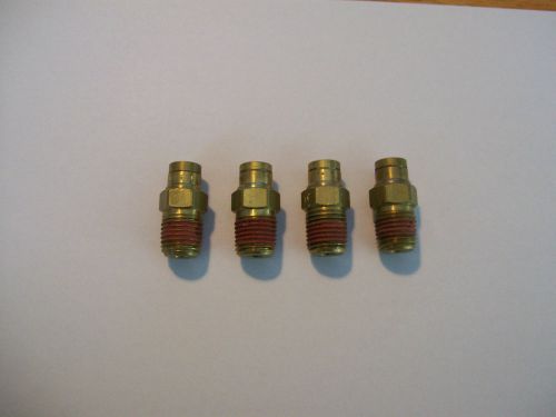 4 --1/4 inch tubing brass push to connect  male connector