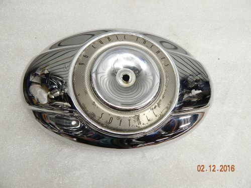 Chrome air cleaner cover softail harley fatboy twin cam softail dyna glide flh