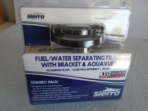 New sierra marine fuel water separator kit 18-7932 w 10 micron filter