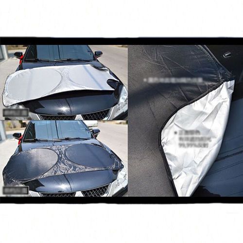 6pcs foldable silver car window windshield sun shade shield cover sun visor
