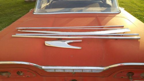 1959 ford edsel corsair 4 door rear panel molding and trim pass side .