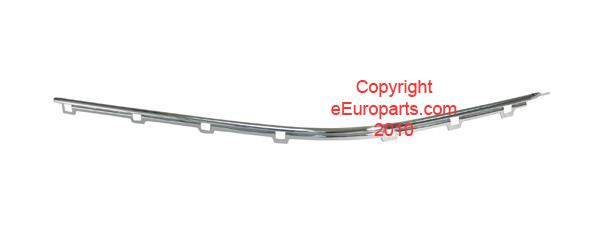 New ez ziegler bumper moulding - driver side (chrome) 51181 bmw oe 51118226555