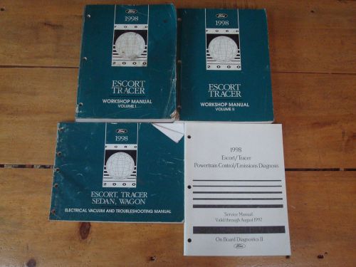 1998 ford escort, mercury tracer shop manual set