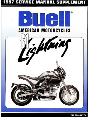 1997 buell s1 lightning motorcycle service manual supplement -new sealed