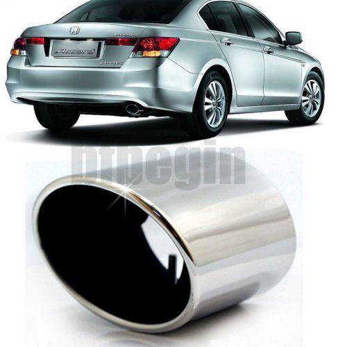 For honda accord 2008-2012 chrome stainless steel exhaust muffler tip tail pipe