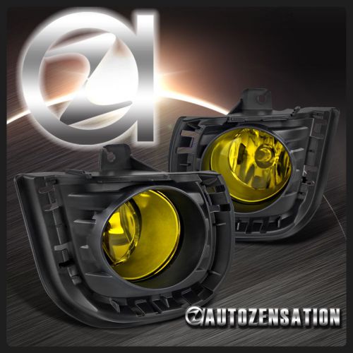 2014-2015 scion tc jdm yellow lens bumper driving fog lights+bulbs+switch