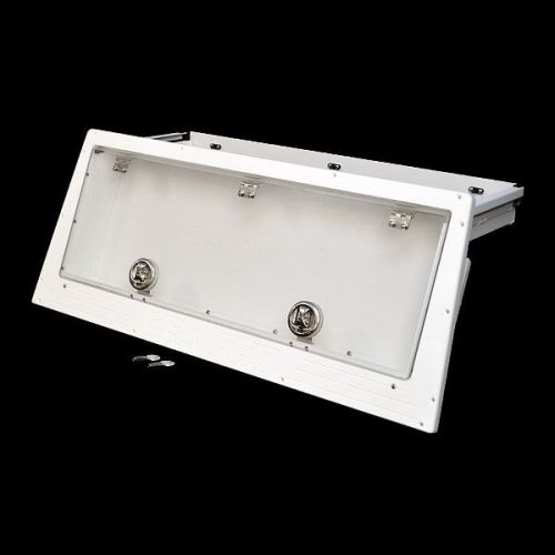 Sea pro white 36&#034; x 14&#034; starboard  boat locking stroage / display box