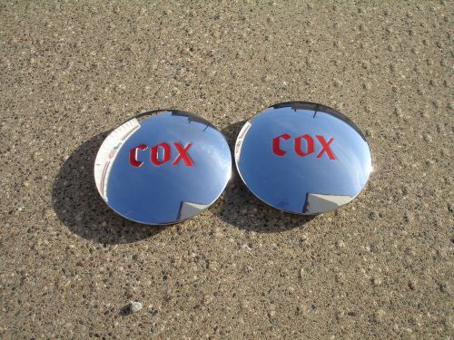 Vintage cox camper travel trailer hub caps hubcaps antique rv