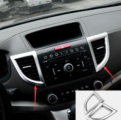 4pcs console air conditioning vent outlet cover trim for honda crv 2012- 2015