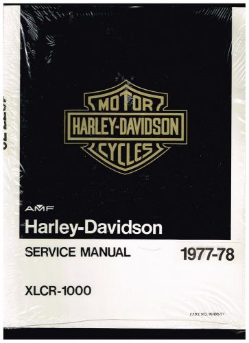 Nos set 1977 harley davidson xlcr-1000 service parts owners manuals p/n 99426-77