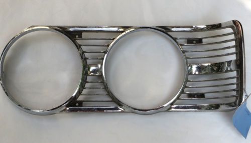 1969 ford galaxie 500 right headlight bezel trim ring door stainless chrome