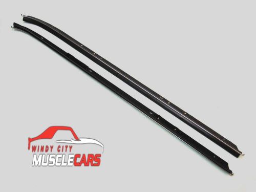 1970-81 camaro outer belt weatherstrip kit round chrome bead no reserve!!!