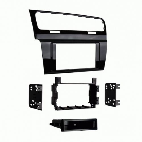 Metra 99-9013hg 15-up volkswagen golf single/double sdin dash kit - gloss black