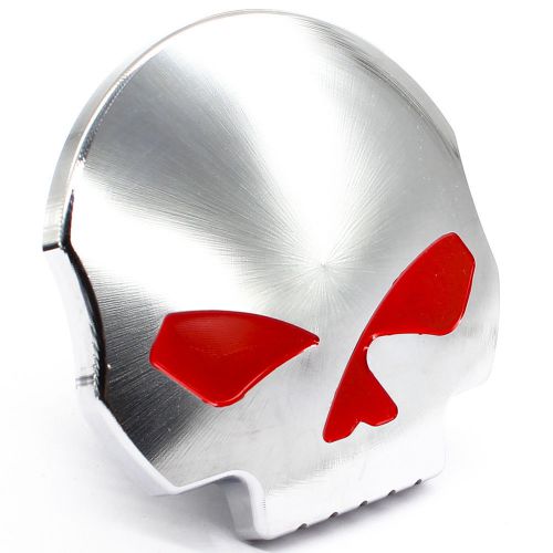 1x motor skull fuel cap gas tank cover for harley touring dyna softail sportster