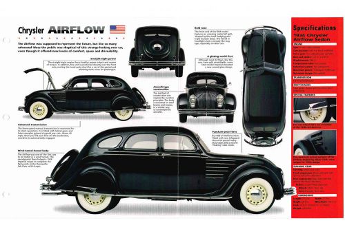 1934 / 1935 / 1936 chrysler airflow imp brochure