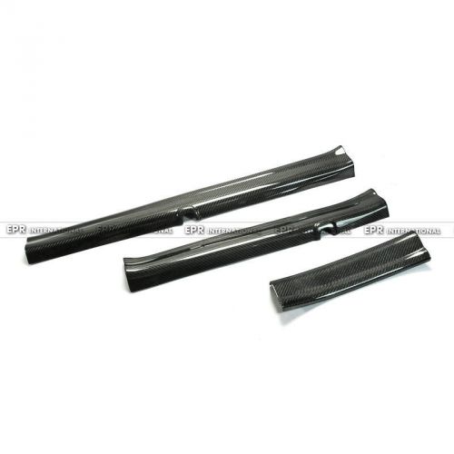 A++ 3pcs door sill lhd (stick on type) for hyundai veloster carbon fiber racing