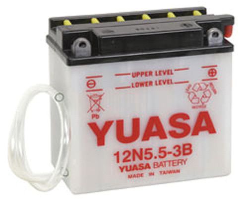 Yuasa 12n5.5-3b conventional 12 volt battery