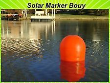New connecticut electric aqua lantern buoy 20&#034; orange solar light marker nib