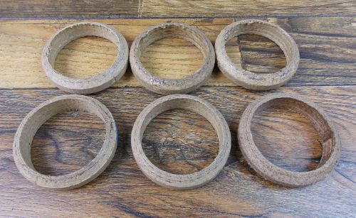 Lot of six 2.5&#034; x 5/8&#034; exhaust header manifold donut gasket