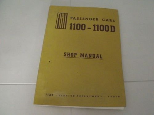 Fiat 1100 - 1100d original shop manual