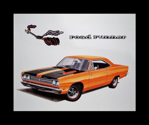 Road runner belvedere gtx satellite - 1968 1969 1970 383 - plymouth poster print