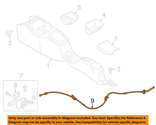 Mitsubishi oem 2014 mirage parking brake-rear cable 4820a265