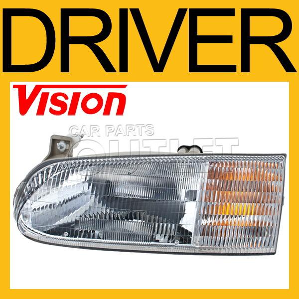 95-97 ford windstar head lamp light assembly replacement composite left new l/h