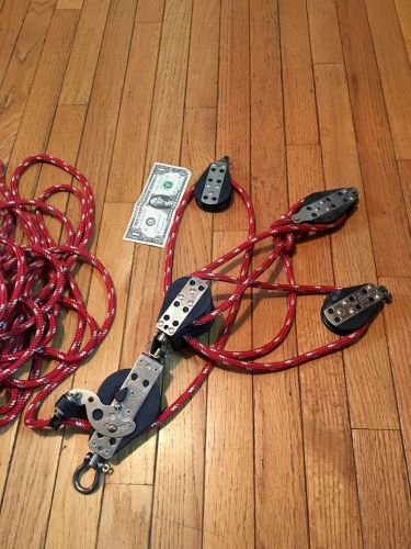 Harken 7:1 mainsheet system, block and tackle sailboat hobie