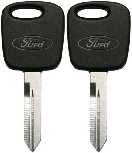 2 new ford transponder key blank ford lincoln mercury - self programming  logo