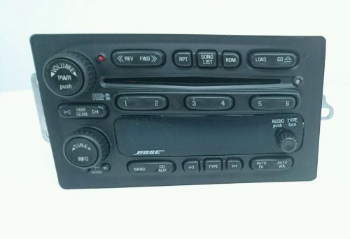 Oem bose 6cd radio 05 06 chevrolet trail blazer gmc part 10359565 great