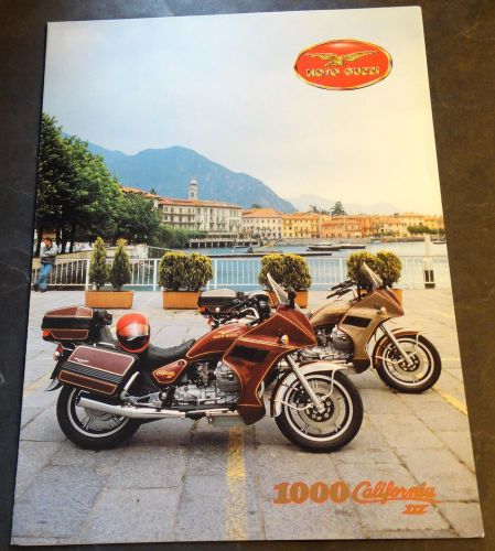 1989 moto guzzi motorcycle 1000 california iii sales brochure 6 pages nice (441)