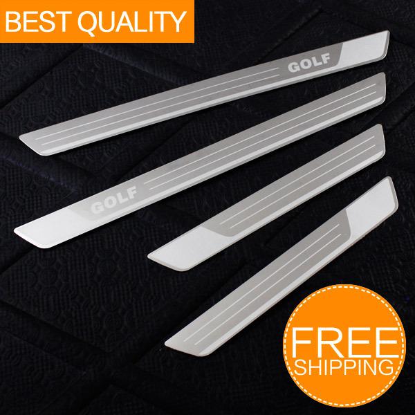 Mirror stainless steel door sill sills scuff plate fr vw volkswagen golf 7 2013