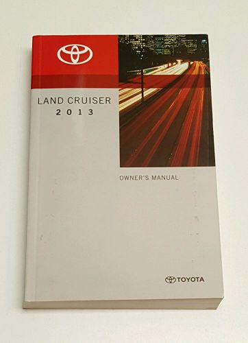 2013 toyota land cruiser user owners manual limited platinum v8 5.7l 4wd 2wd