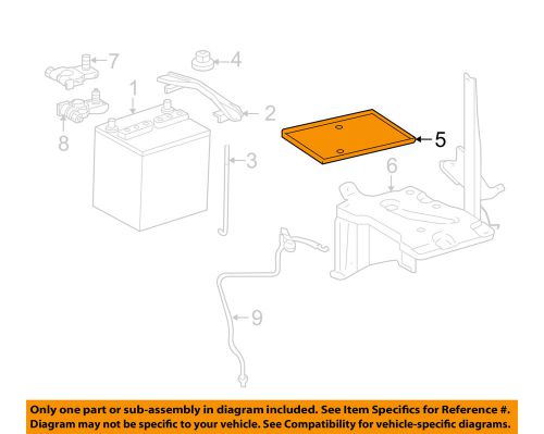 Toyota oem 2015 yaris 1.5l-l4-battery tray 744310d270